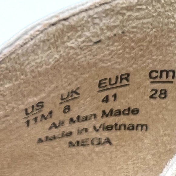 Lifestride Size 11 Mega Almond Cream Faux Vegan Leather Open Toe Heels Shoes - Picture 14 of 15